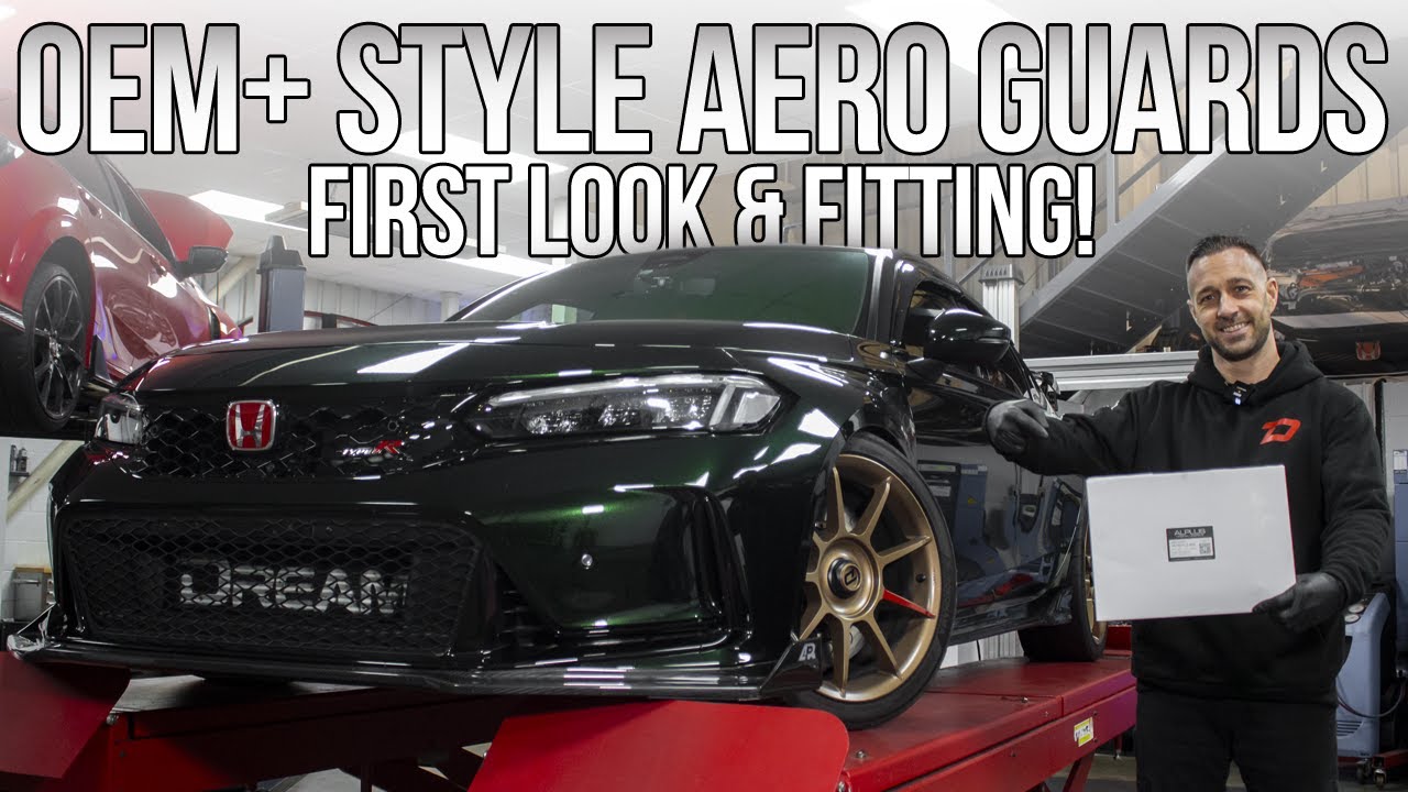 Load video: Review and install by Phil from Dream Automotive in the UK on the Aluminium ALPLUS Aero Guard for the Honda Civic Type R FL5.